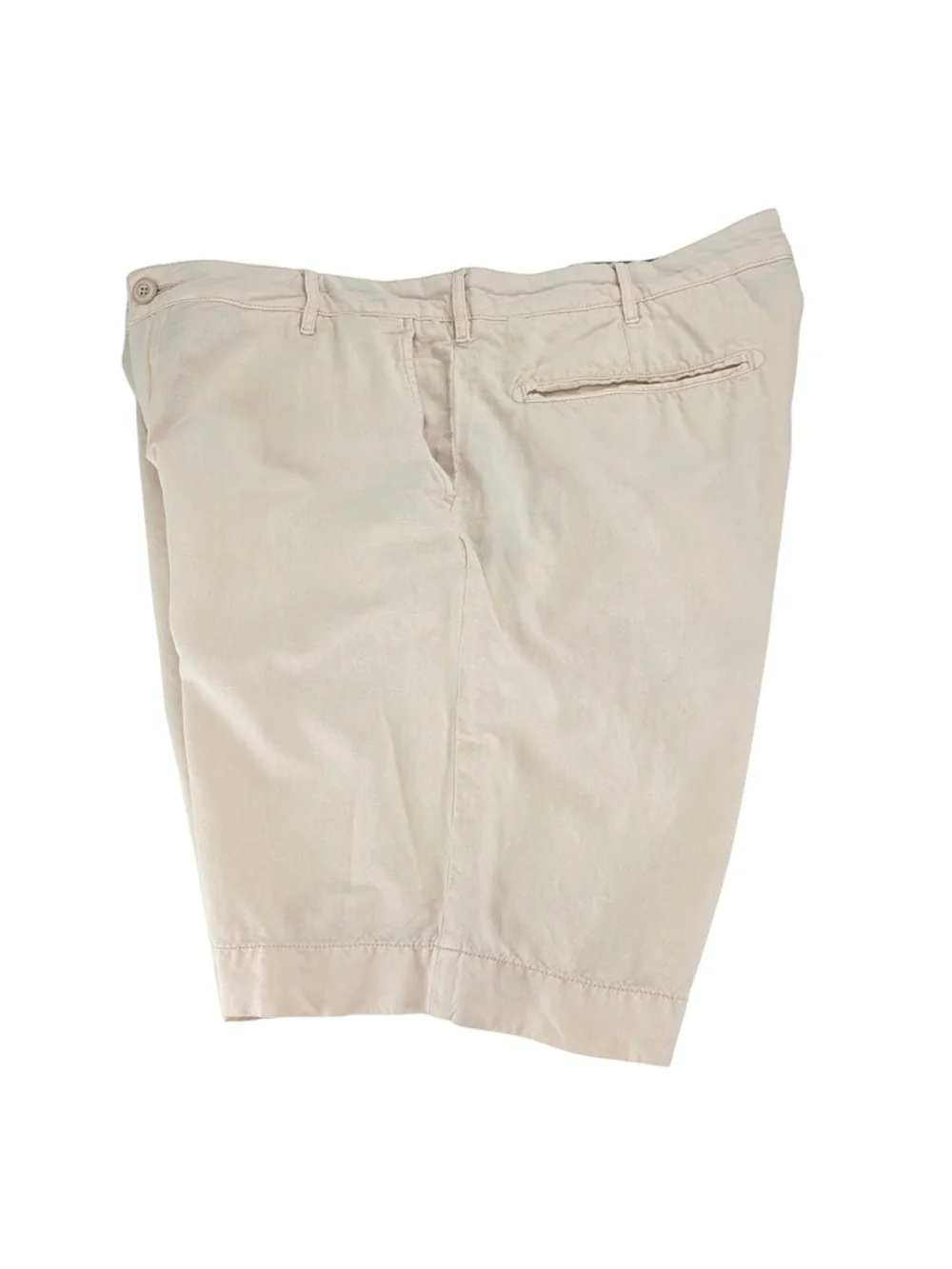 Faherty Tradewinds Linen Blend Shorts Mens 36 Stone Beige Flat Front 9
